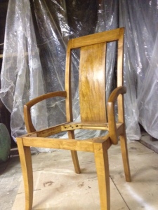Chair #3 with poly spray